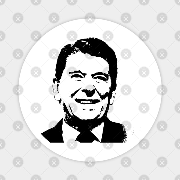 Ronald Reagan Pop Art Portrait Magnet by phatvo